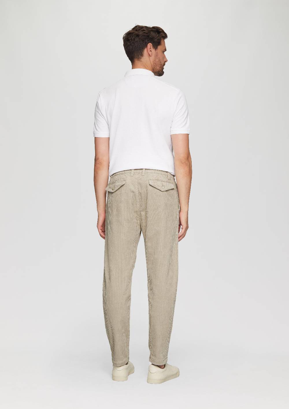s.Oliver Cord-Chino aus Baumwollstretch mit Bundfalten Kostenloser Versand
