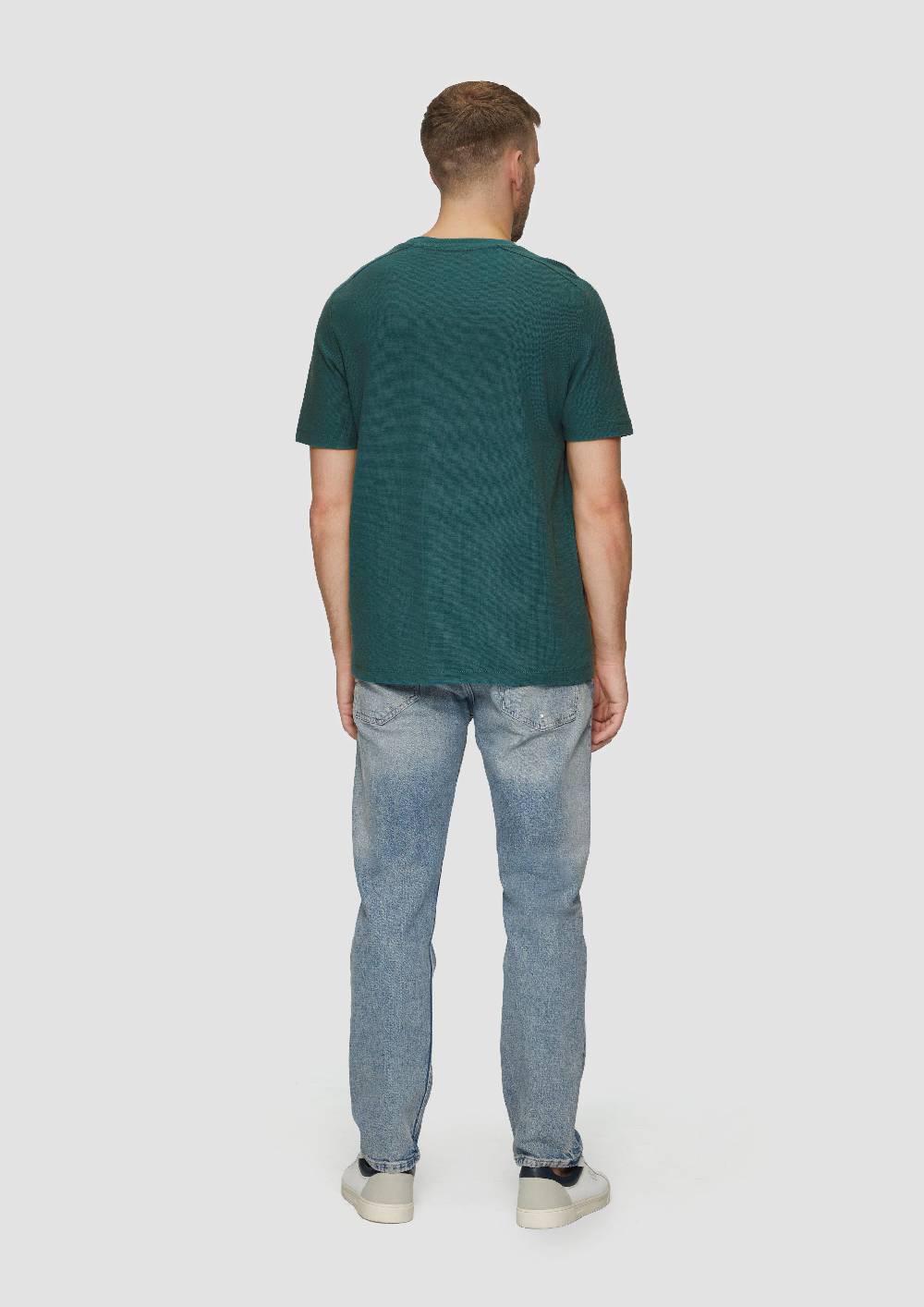 s.Oliver T-Shirt mit Brusttasche aus Waffeljersey Fabrik Onlineshop