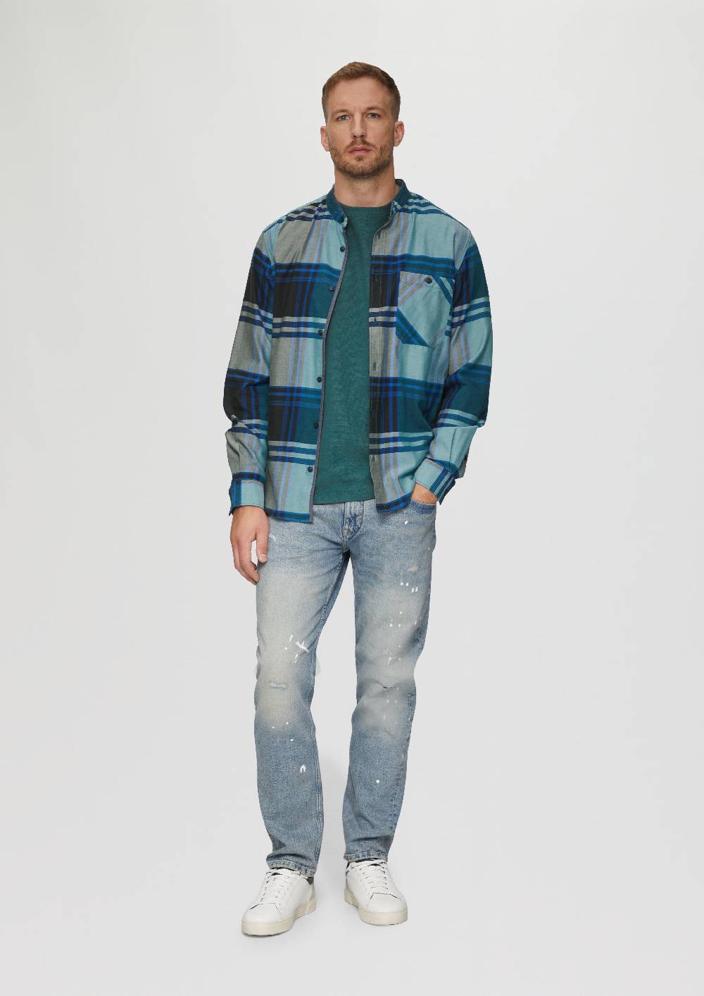 s.Oliver T-Shirt mit Brusttasche aus Waffeljersey Fabrik Onlineshop