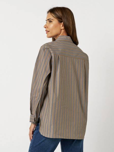 TONI Fashion Style »Alma« taupe/blue Gestreifte Hemdbluse 2025