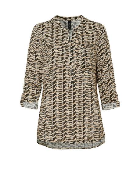 TONI Fashion Style »Bella« multicolour camel Gemusterte Schlupfbluse Auslauf