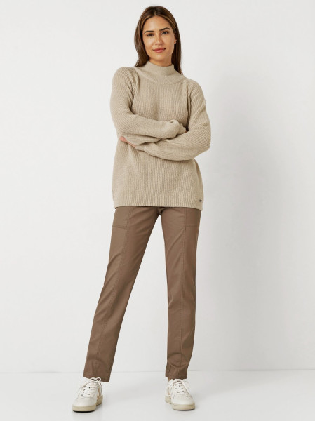 TONI Fashion Style »Insa« sand Strickpulli mit Stehkragen im Angebot