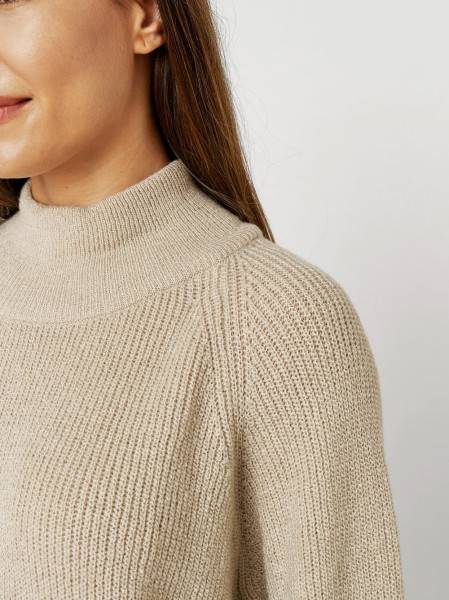 TONI Fashion Style »Insa« sand Strickpulli mit Stehkragen im Angebot
