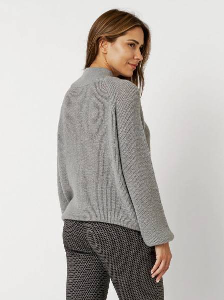 TONI Fashion Style »Insa« grey Strickpulli mit Stehkragen Schlussverkauf