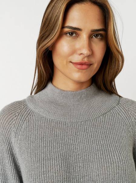 TONI Fashion Style »Insa« grey Strickpulli mit Stehkragen Schlussverkauf
