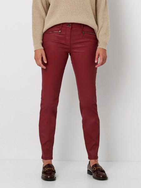 TONI Fashion Style »Perfect Shape« dark red Skinny-Fit im Lederlook Kostenloser Versand