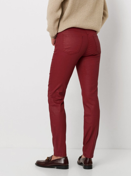 TONI Fashion Style »Perfect Shape« dark red Skinny-Fit im Lederlook Kostenloser Versand