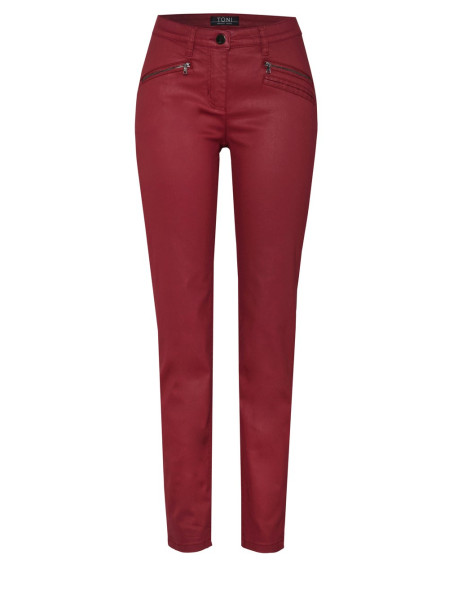 TONI Fashion Style »Perfect Shape« dark red Skinny-Fit im Lederlook Kostenloser Versand
