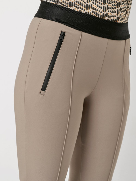 TONI Fashion Style »Jenny« taupe Schmale Businesshose mit Gummizug Limitierter Zeitrabatt