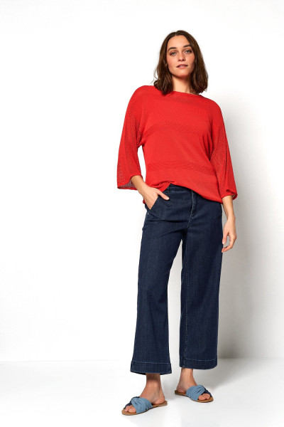 TONI Fashion Style »Gerda« red Gehäkelter Sommerpulli Cyber Monday