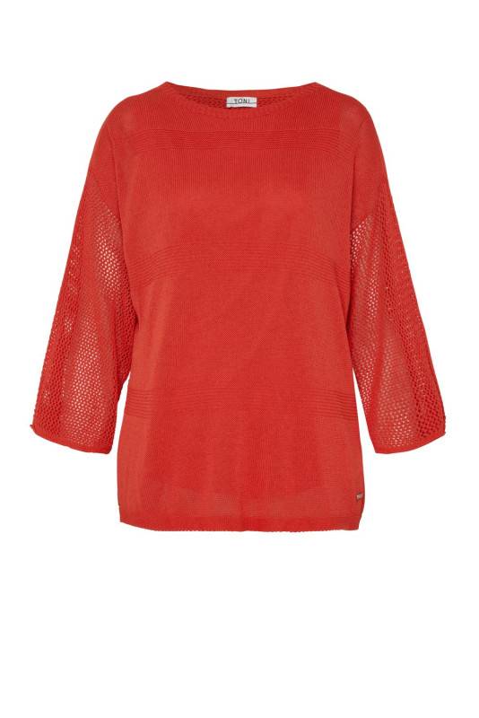 TONI Fashion Style »Gerda« red Gehäkelter Sommerpulli Cyber Monday