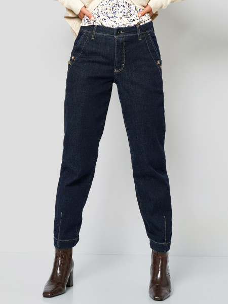 TONI Fashion Style »Liv« dark blue Karottenjeans mit Details Weihnachtsangebot