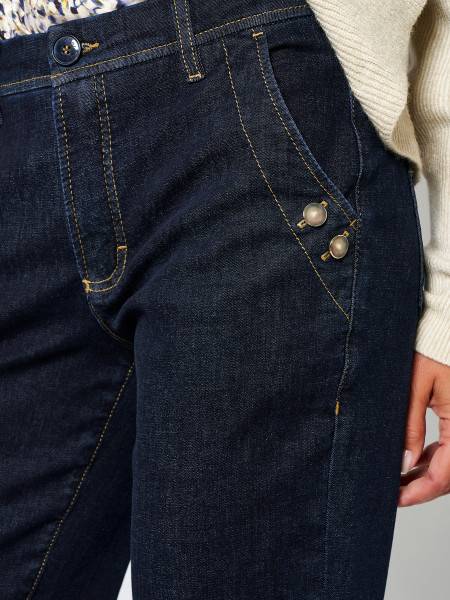 TONI Fashion Style »Liv« dark blue Karottenjeans mit Details Weihnachtsangebot