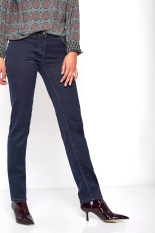 TONI Fashion Style »Perfect Shape« dark blue Dunkle Basic-Shapingjeans Valentinstagsangebot
