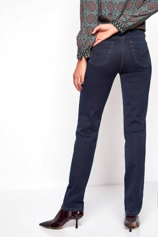 TONI Fashion Style »Perfect Shape« dark blue Dunkle Basic-Shapingjeans Valentinstagsangebot