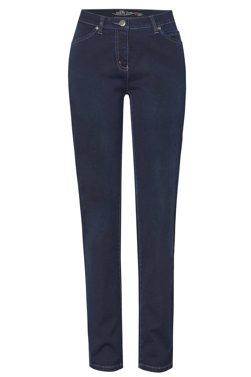 TONI Fashion Style »Perfect Shape« dark blue Dunkle Basic-Shapingjeans Valentinstagsangebot