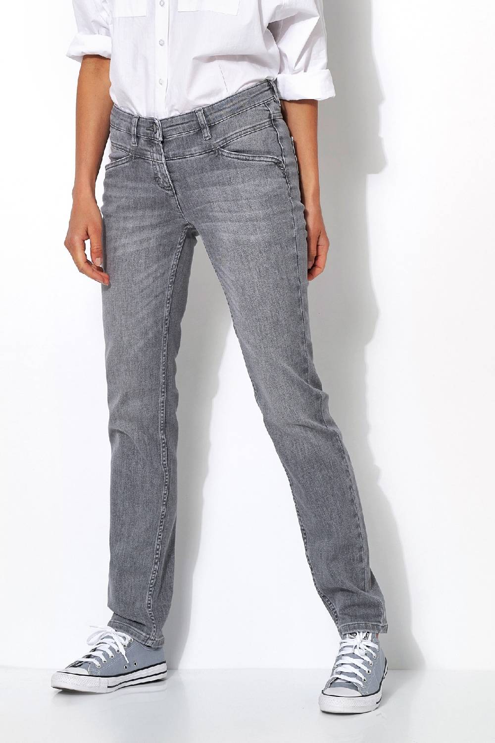 TONI Fashion Style »Perfect Shape« grey used Authentische Shapingjeans Top Angebot