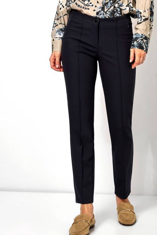 TONI Fashion Style »Alessa« dark blue Businesshose aus Techno-Stretch Tiefpreis