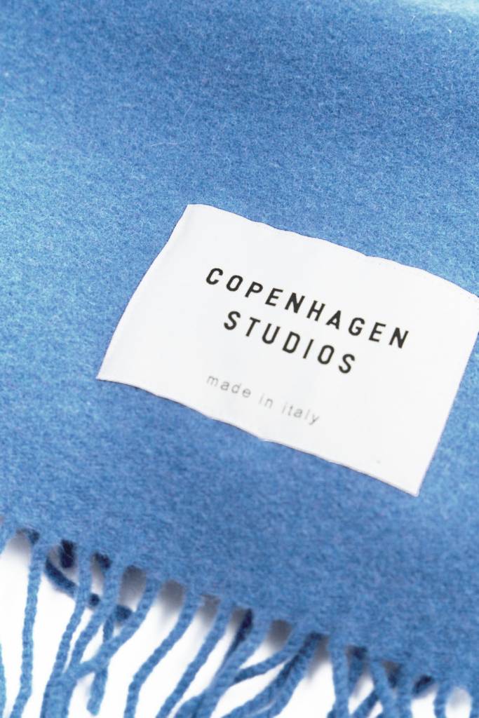 Studio Copenhagen CPH SHAWL 6 wool mix medium blue Rabatte dieses Monats