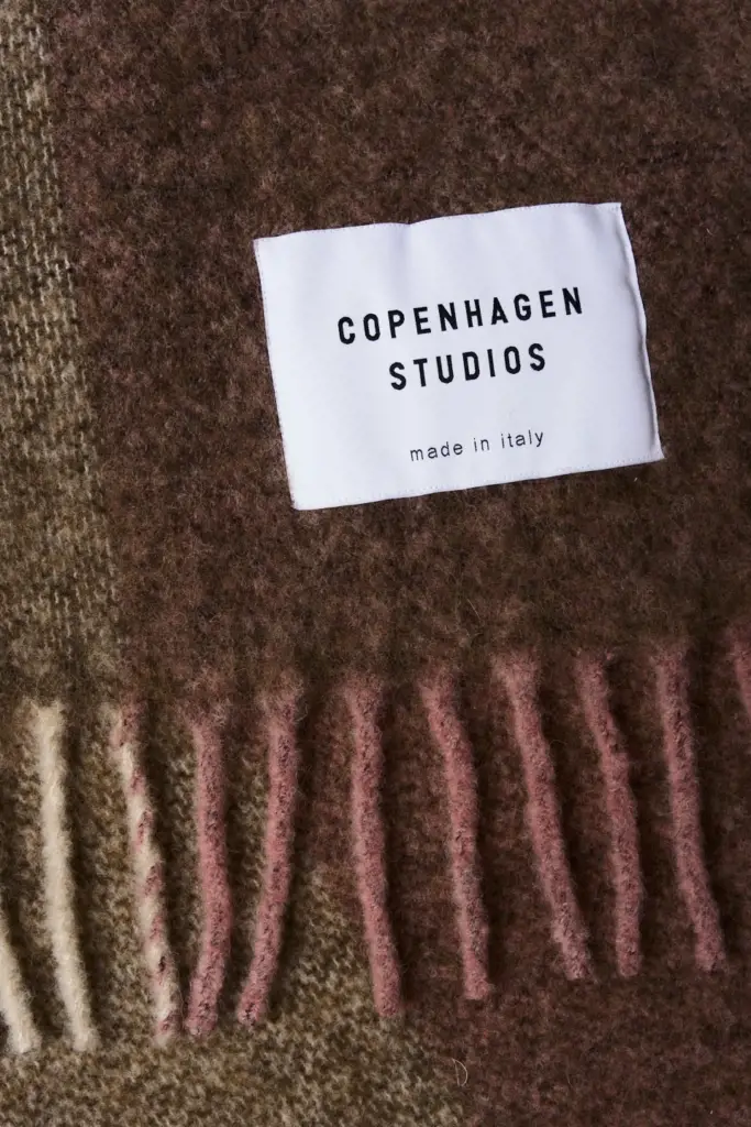 Studio Copenhagen CPH SHAWL 4 wool mix rose/brown Fabrik Onlineshop