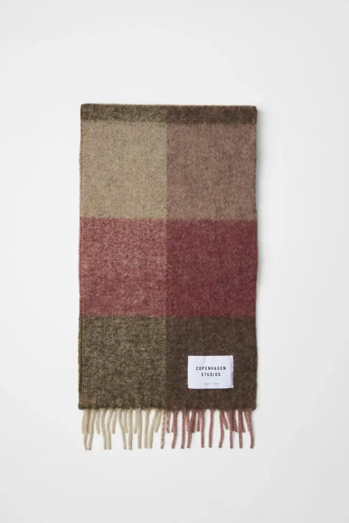 Studio Copenhagen CPH SHAWL 4 wool mix rose/brown Fabrik Onlineshop