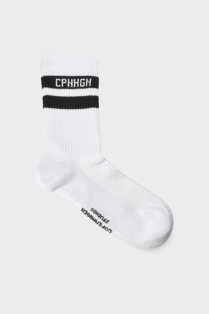 Studio Copenhagen CPH SOCKS 3 cotton blend white/black Cyber Monday