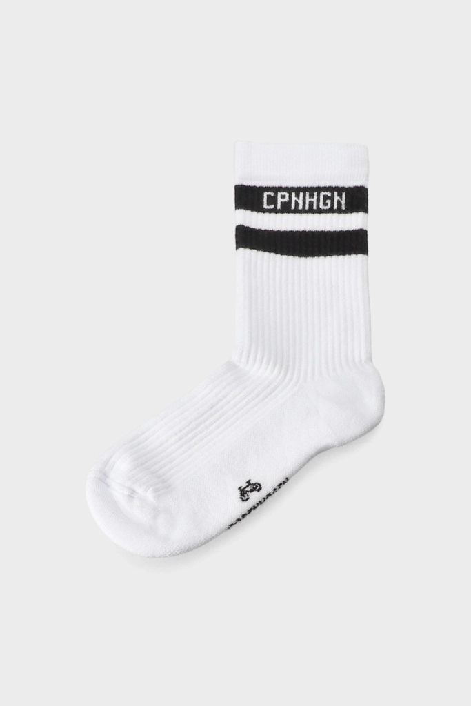 Studio Copenhagen CPH SOCKS 3 cotton blend white/black Cyber Monday