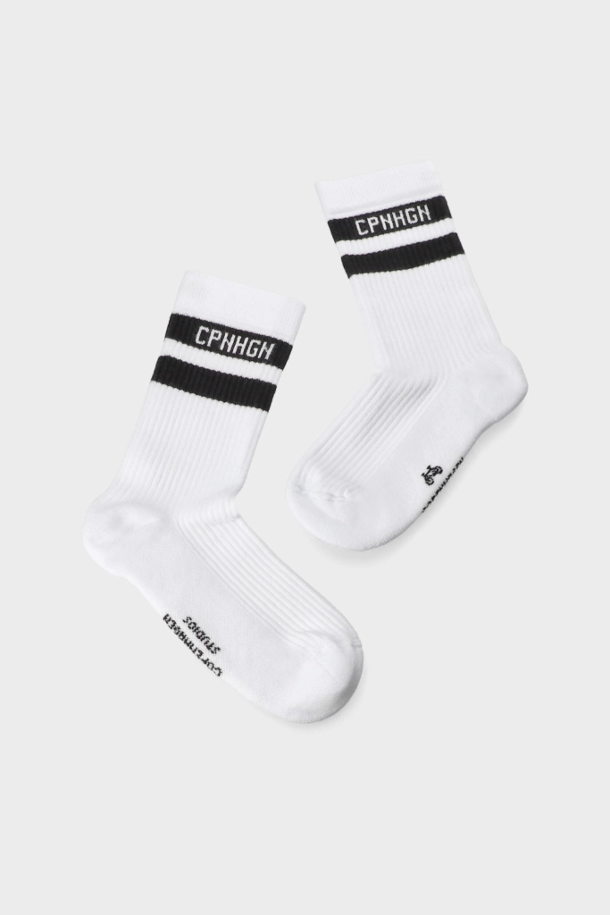 Studio Copenhagen CPH SOCKS 3 cotton blend white/black Cyber Monday