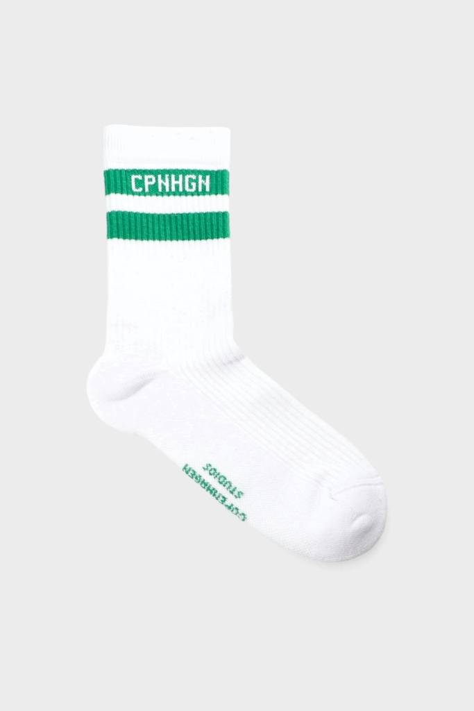 Studio Copenhagen CPH SOCKS 3 cotton blend white/green Weihnachtsangebot