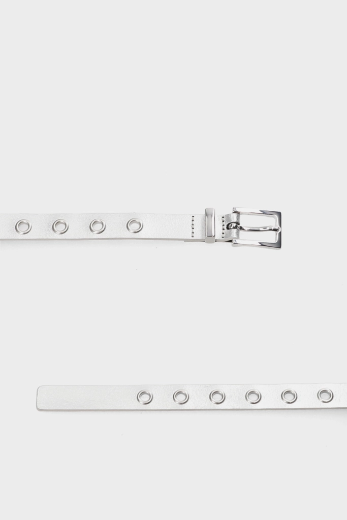 Studio Copenhagen CPH BELT 1 leather silver Muttertagsangebot