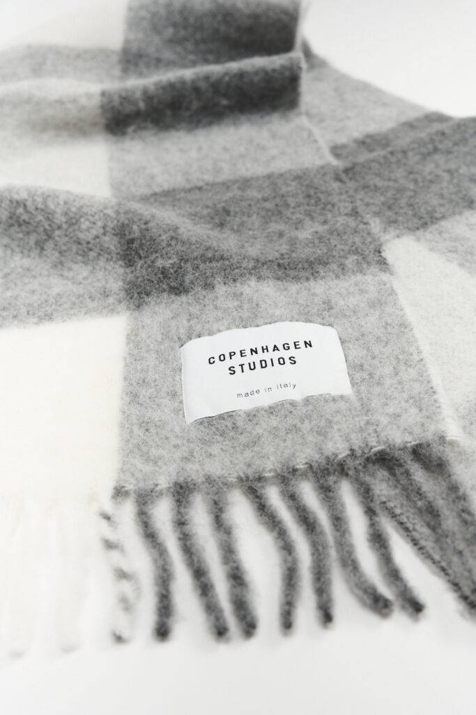 Studio Copenhagen CPH SHAWL 4 wool mix grey melange Jubiläumsangebot