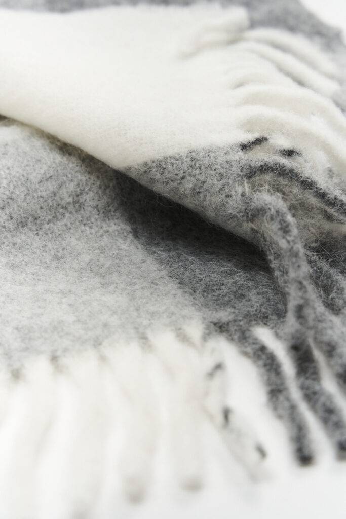 Studio Copenhagen CPH SHAWL 4 wool mix grey melange Jubiläumsangebot