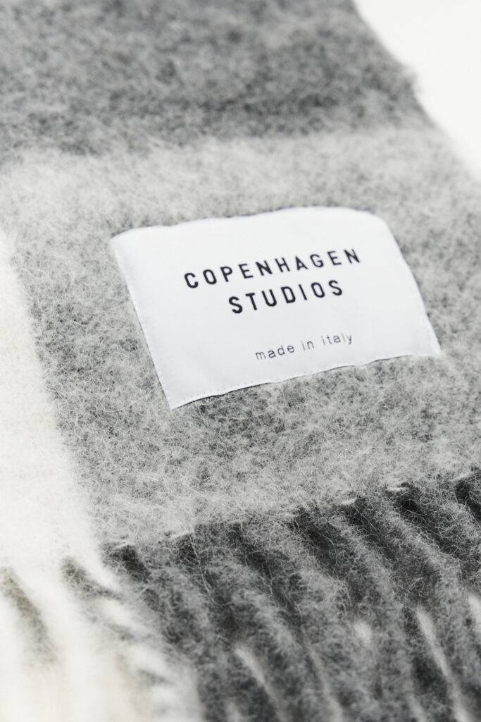 Studio Copenhagen CPH SHAWL 4 wool mix grey melange Jubiläumsangebot
