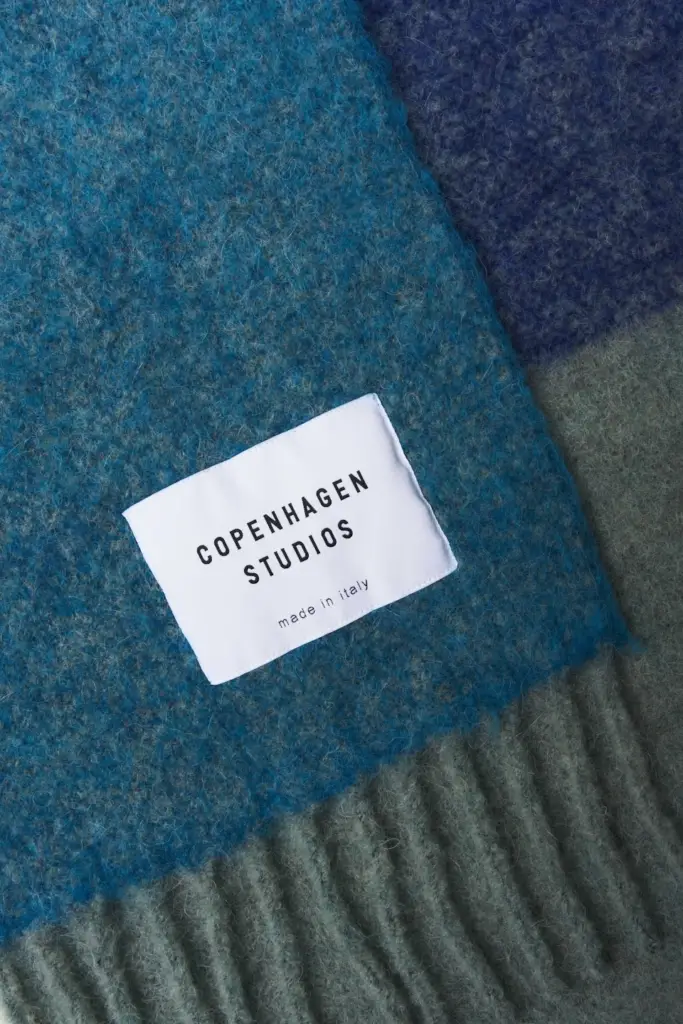 Studio Copenhagen CPH SHAWL 11 wool mix turquoise Lagerräumung