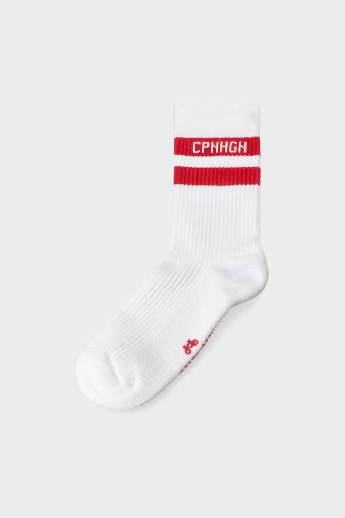 Studio Copenhagen CPH SOCKS 3 cotton blend white/red Online Outlet