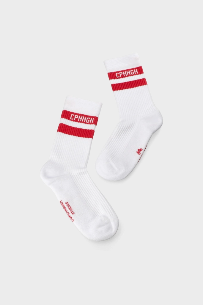 Studio Copenhagen CPH SOCKS 3 cotton blend white/red Online Outlet