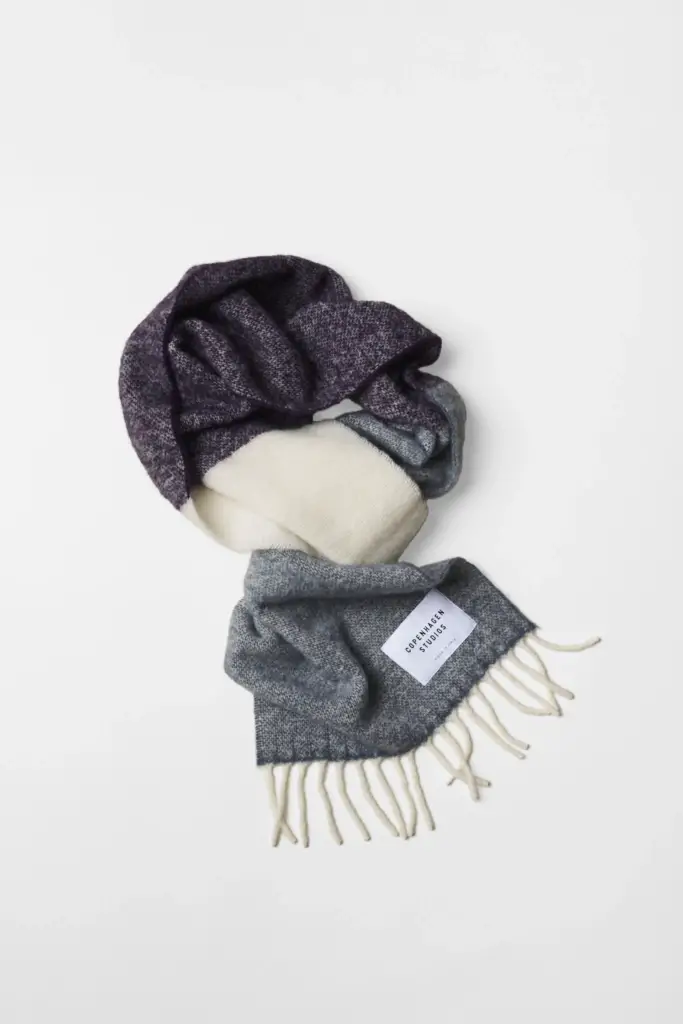 Studio Copenhagen CPH SHAWL 11 wool mix purple Große Rabatte