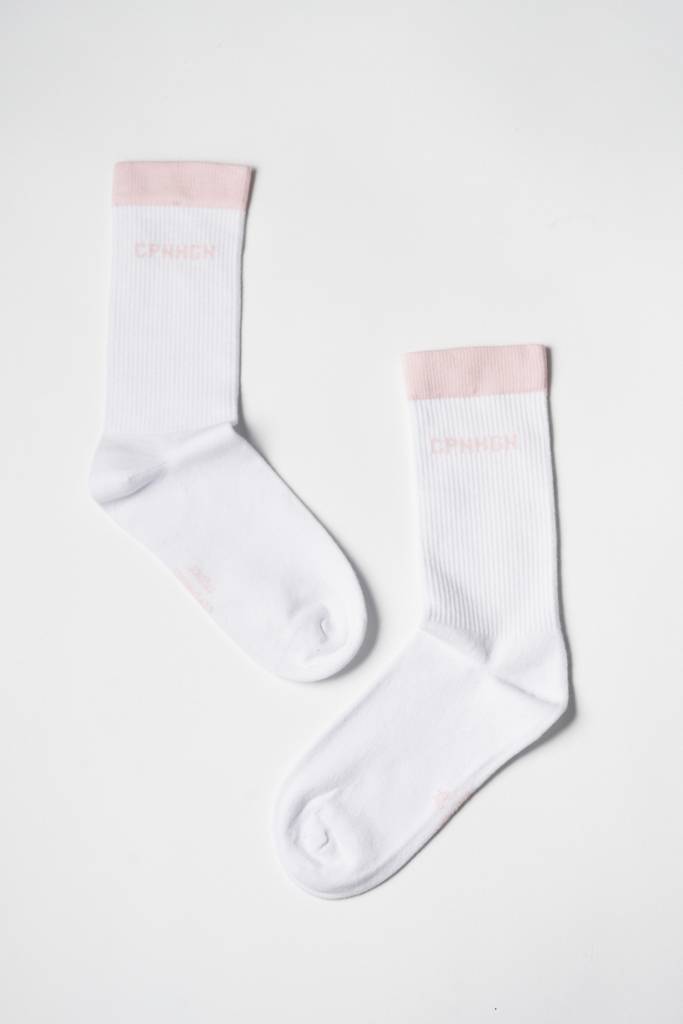 Studio Copenhagen CPH SOCKS 2 cotton blend white/light rose Saisonale Angebote
