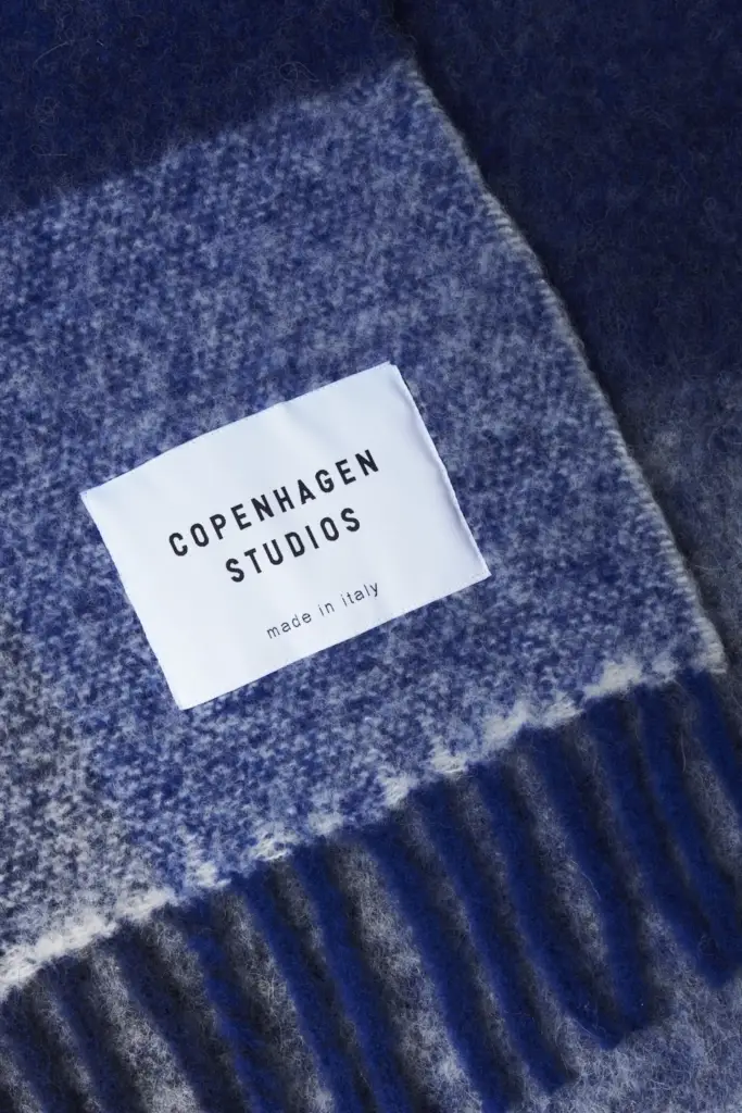 Studio Copenhagen CPH SHAWL 4 wool mix royal blue Tägliche Deals