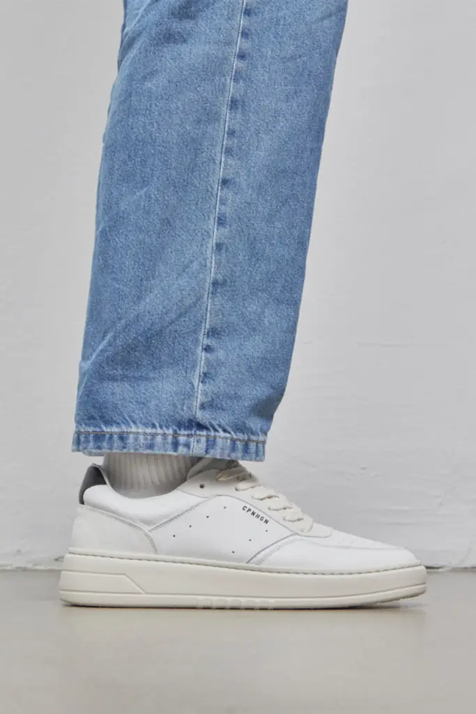Studio Copenhagen CPH1M leather mix white/black Günstiger Verkauf