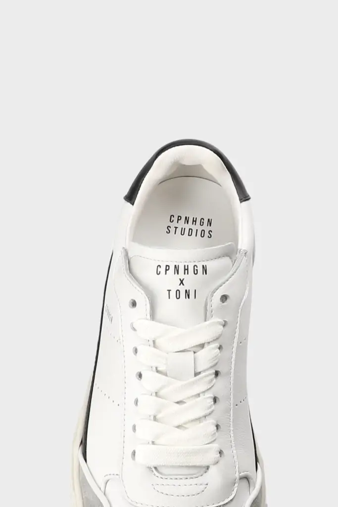 Studio Copenhagen CPH253 x Toni Garrn leather mix white/grey Top Angebot