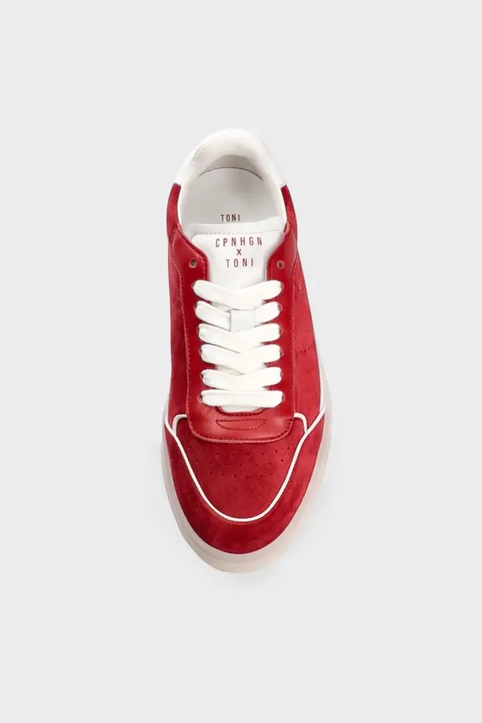 Studio Copenhagen CPH253 x Toni Garrn leather mix red/white Discount Store für neue Produkte