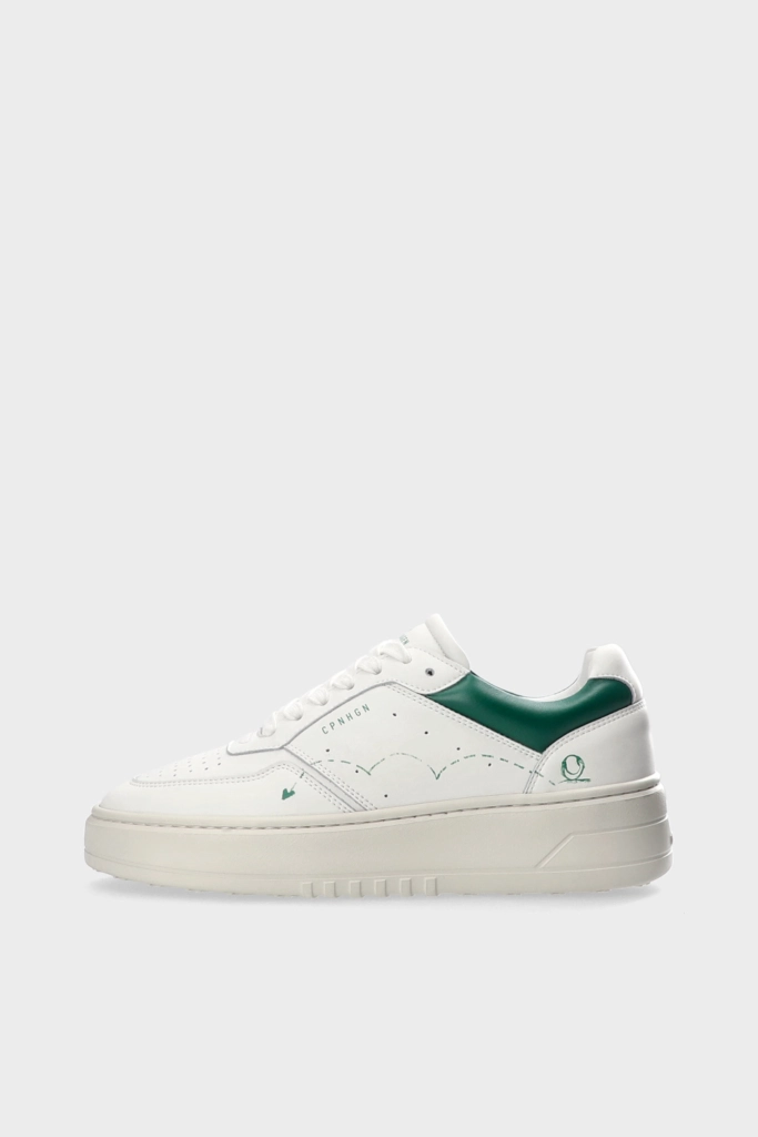 Studio Copenhagen CPH LONDON leather white/green Super Rabatt