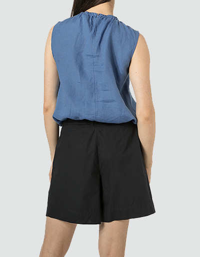 Marc O'Polo Leinenshirt mit elastischem Halsausschnitt Kostenloser Versand international