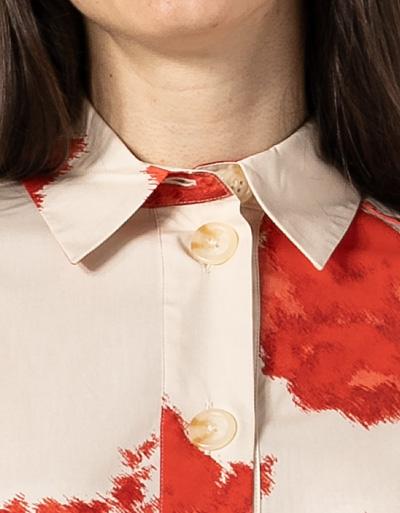 SECOND FEMALE Hemdblusenkleid mit Grafik-Print Rabatte dieses Monats