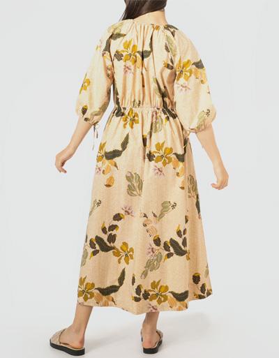SECOND FEMALE Kleid mit elastischer Taille 2025