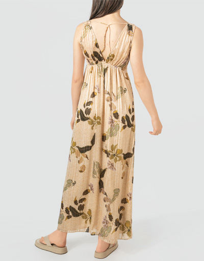 SECOND FEMALE Maxikleid mit Metallic-Garn Online