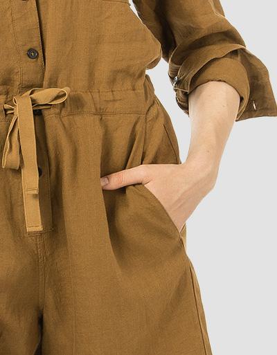 Marc O'Polo Leinen-Overall mit Taillenband Sonderangebot