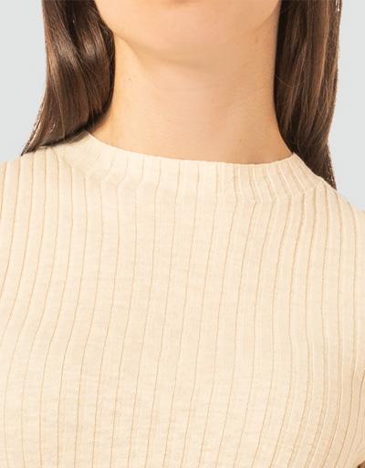 Marc O'Polo Kurzarmpullover aus feinem Rippenstrick Neueste Mode
