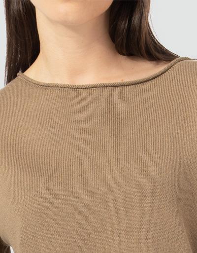 Marc O'Polo Kurzarmpullover mit rollierten Halsausschnitt Online Outlet